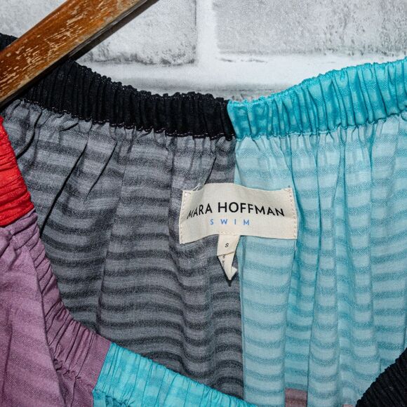 Mara Hoffman Women's Swim Lula Cover Up in Mesa Color Block Size Small - Picture 3 of 10